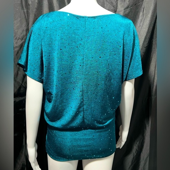 HeartSoul - Womens Turqoise Tunic Top Sz MD - Picture 6 of 8